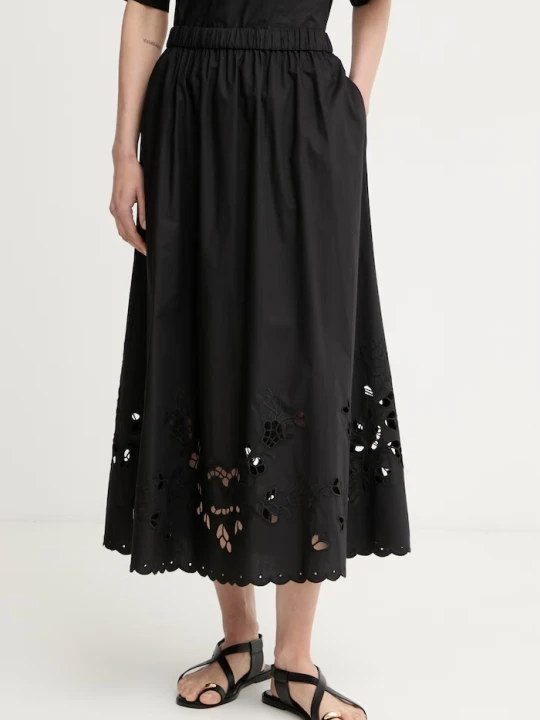 Zdjęcie produktu Weekend Max Mara spódnica bawełniana CARAVAN czarny