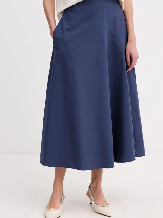 Zdjęcie produktu Weekend Max Mara spódnica bawełniana ZATTERA granatowy