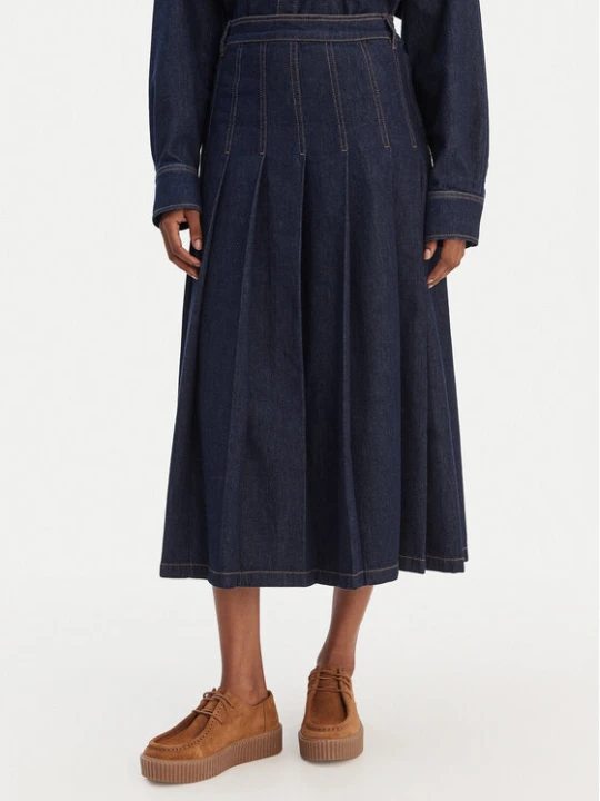 Zdjęcie produktu Weekend Max Mara Spódnica jeansowa Ovale 2615101071 Granatowy Regular Fit