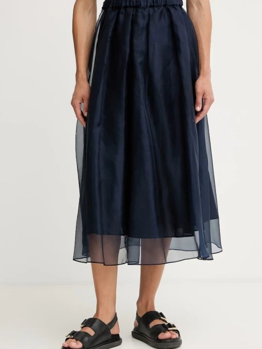 Zdjęcie produktu Weekend Max Mara spódnica jedwabna VISINO granatowy