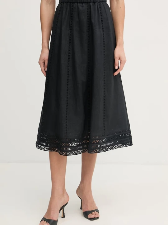 Zdjęcie produktu Weekend Max Mara spódnica lniana GERGO czarny