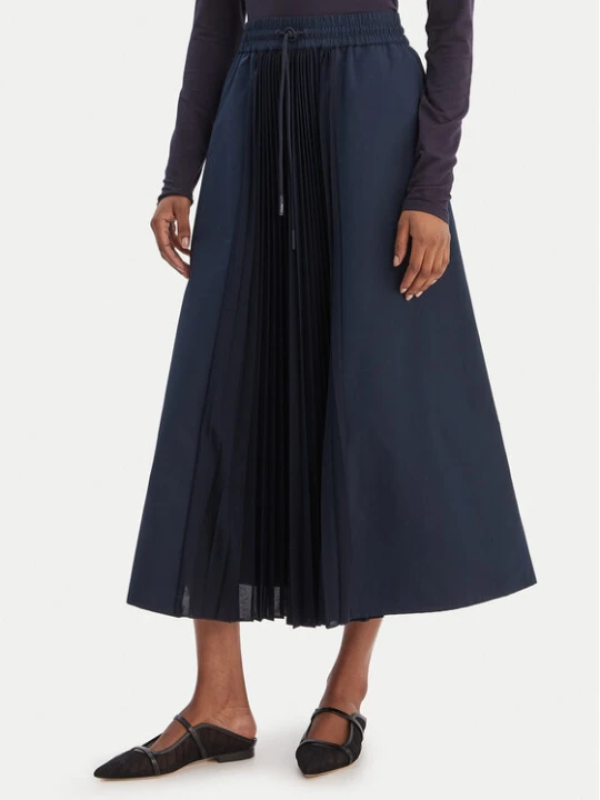 Zdjęcie produktu Weekend Max Mara Spódnica plisowana Folk 2615771011 Granatowy Regular Fit