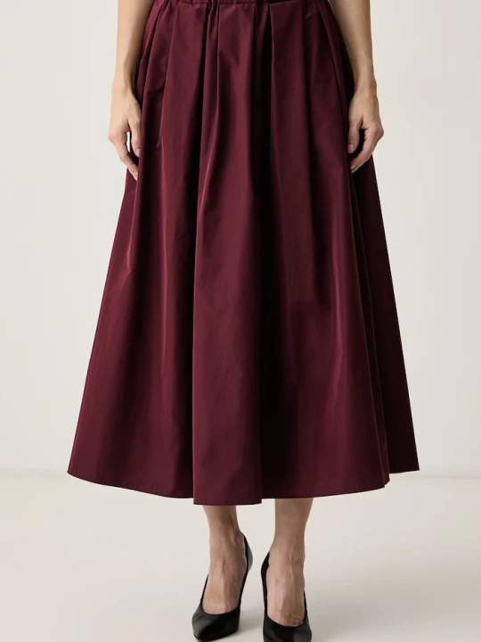 Zdjęcie produktu Weekend Max Mara spódnica z bawełną WKIEFEBO bordowy