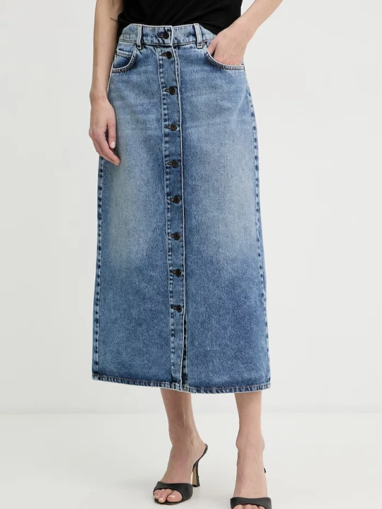 Zdjęcie produktu Weekend Max Mara spódnica z rozcięciem jeansowa ASTI niebieski