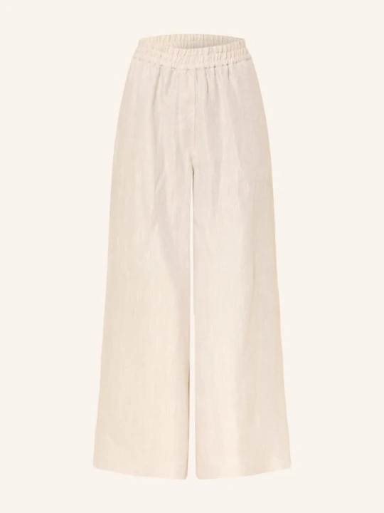 Zdjęcie produktu Weekend Max Mara Spodnie 7 / 8 Felino Z Lnu beige