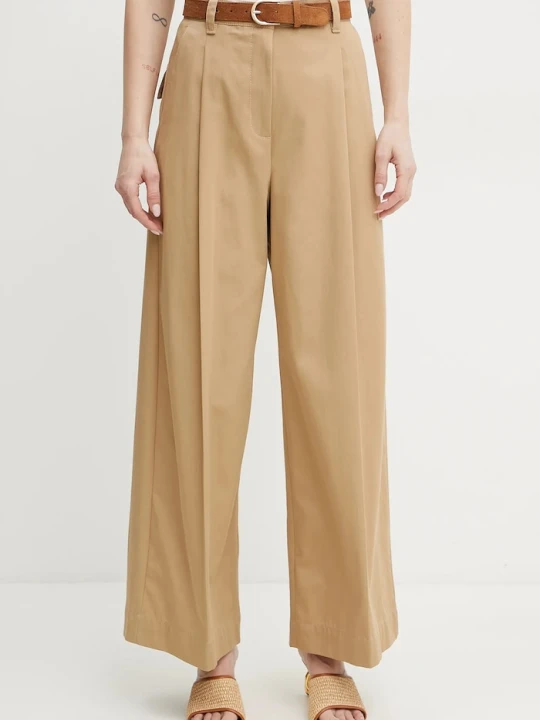 Zdjęcie produktu Weekend Max Mara spodnie bawełniane beżowy