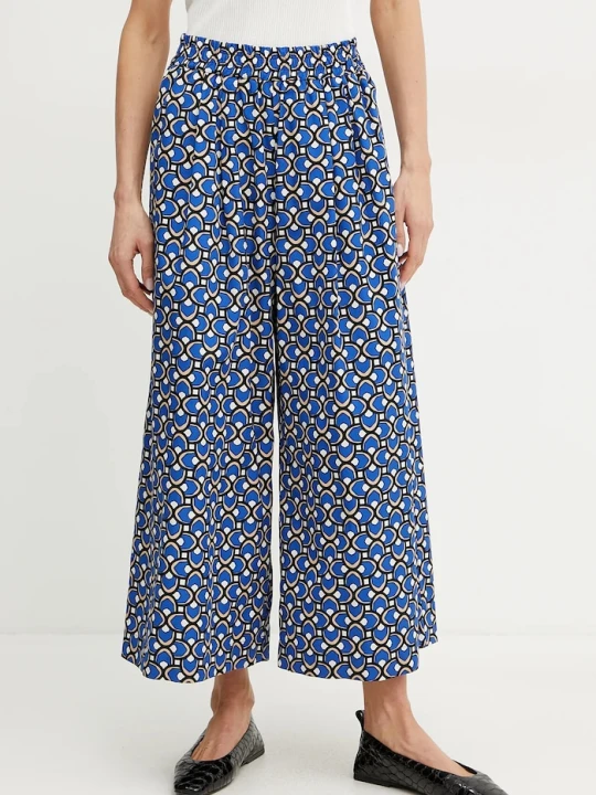 Zdjęcie produktu Weekend Max Mara spodnie bawełniane niebieski