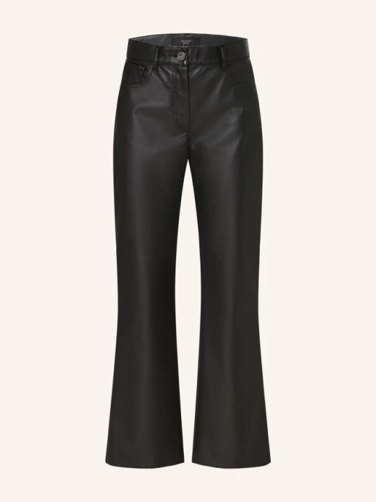 Zdjęcie produktu Weekend Max Mara Spodnie Califfo Z Imitacji Skóry schwarz CZARNY