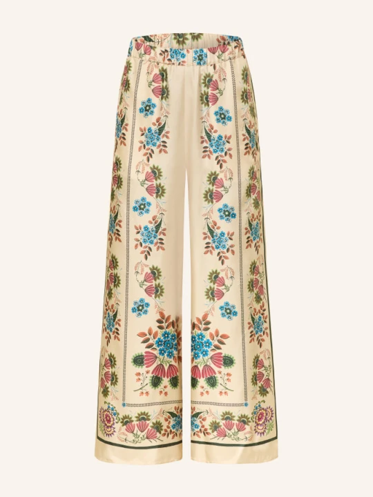 Zdjęcie produktu Weekend Max Mara Spodnie Culotte Snack Z Jedwabiu beige