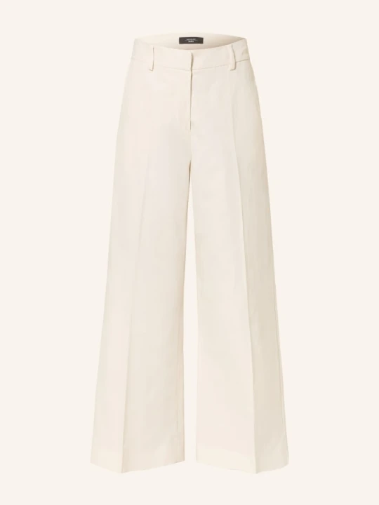 Zdjęcie produktu Weekend Max Mara Spodnie Culotte Zircone weiss KREMOWY