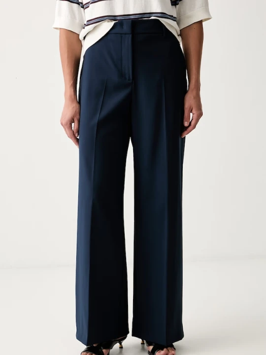 Zdjęcie produktu Weekend Max Mara spodnie damskie wełniane WKDVISIVO granatowy