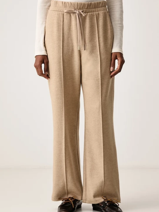 Zdjęcie produktu Weekend Max Mara spodnie dresowe damskie z dodatkiem wełny WKDTENDA beżowy