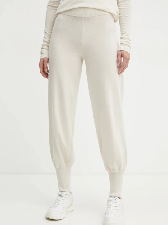 Zdjęcie produktu Weekend Max Mara spodnie dresowe wełniane beżowy