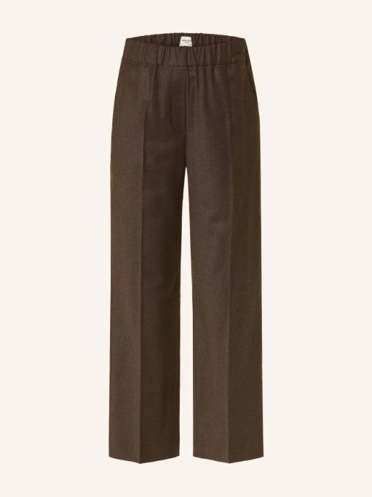 Zdjęcie produktu Weekend Max Mara Spodnie Flanelowe Hateley braun CIEMNOBRĄZOWY
