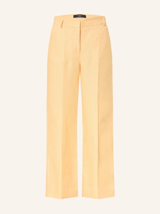 Zdjęcie produktu Weekend Max Mara Spodnie Marlene Malizia Z Lnu gelb ŻÓŁTY