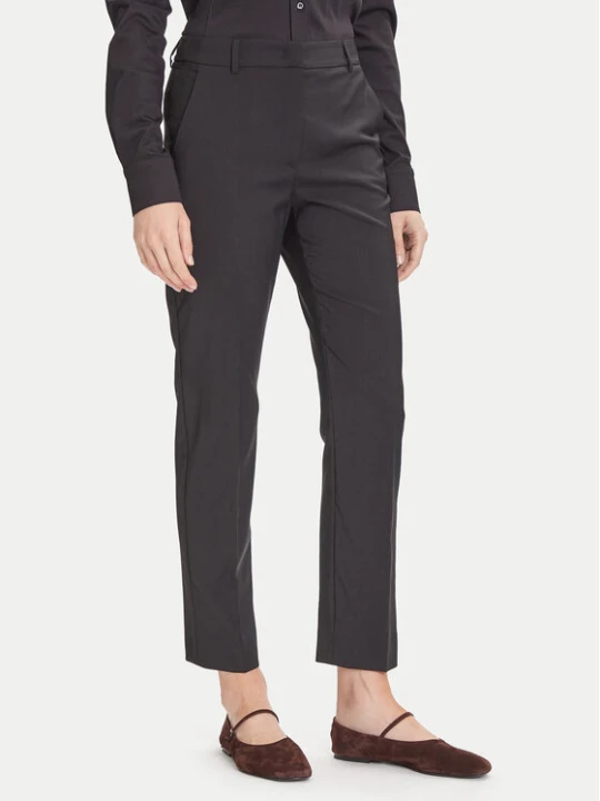 Zdjęcie produktu Weekend Max Mara Spodnie materiałowe Canon 2525136171 Czarny Slim Fit