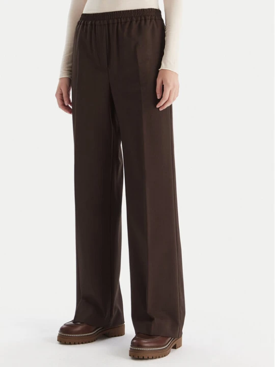 Zdjęcie produktu Weekend Max Mara Spodnie materiałowe Petra 2525136032 Brązowy Regular Fit