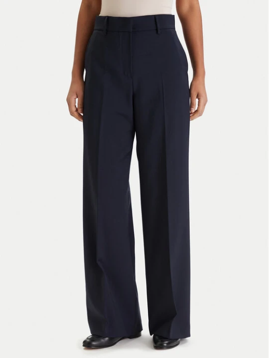 Zdjęcie produktu Weekend Max Mara Spodnie palazzo Visivo 2615131041 Granatowy Relaxed Fit
