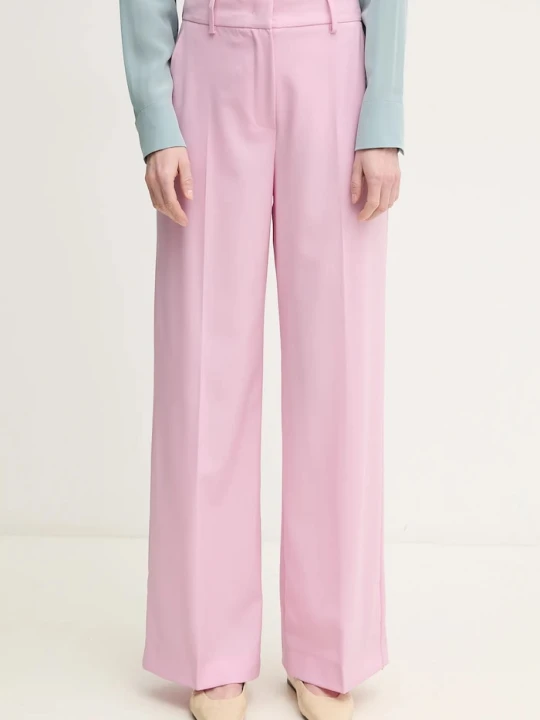 Zdjęcie produktu Weekend Max Mara spodnie wełniane fioletowy