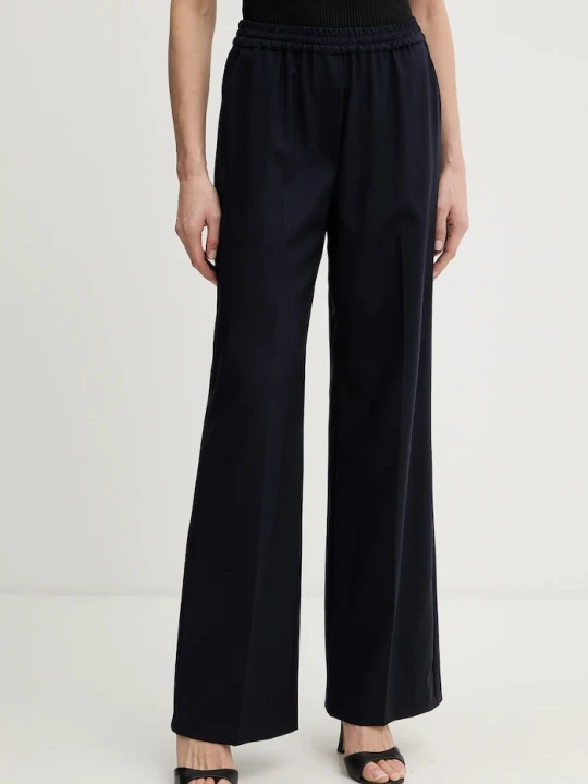 Zdjęcie produktu Weekend Max Mara spodnie wełniane MALLO granatowy