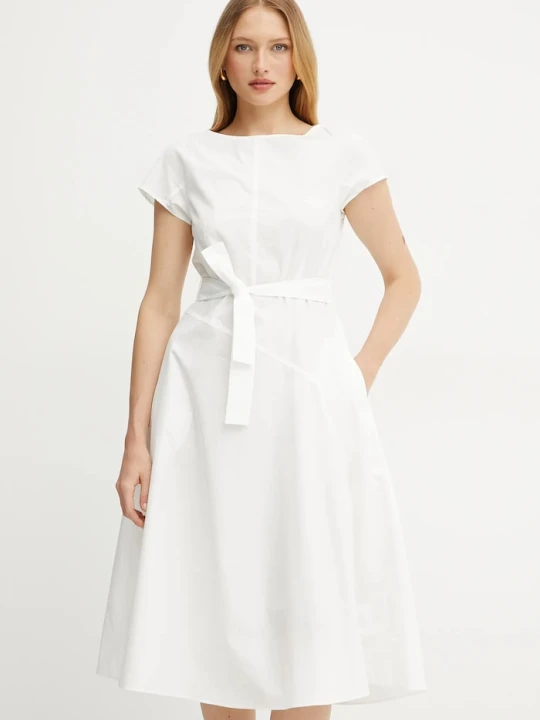 Zdjęcie produktu Weekend Max Mara sukienka bawełniana biały