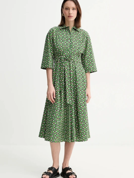 Zdjęcie produktu Weekend Max Mara sukienka bawełniana zielony