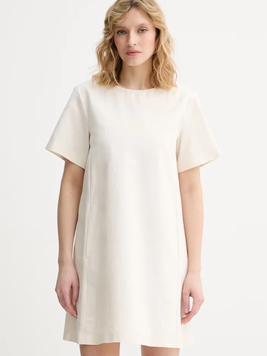 Zdjęcie produktu Weekend Max Mara sukienka bawełniana ALOA beżowy