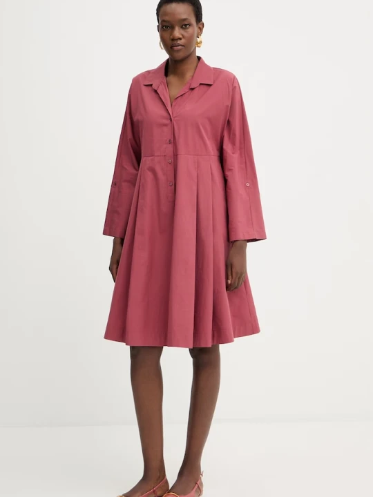 Zdjęcie produktu Weekend Max Mara sukienka bawełniana SEGGIO bordowy