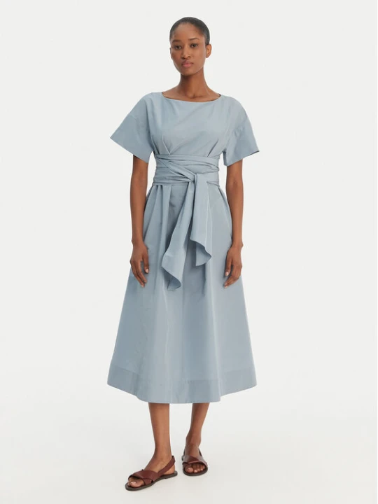 Zdjęcie produktu Weekend Max Mara Sukienka codzienna Pioppo 2615221152 Błękitny Regular Fit Niebieski jasny