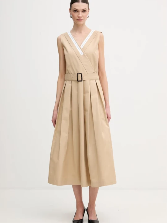 Zdjęcie produktu Weekend Max Mara sukienka CONO beżowy