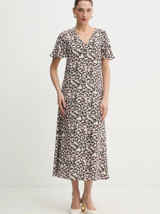 Zdjęcie produktu Weekend Max Mara sukienka jedwabna PAGINE czarny