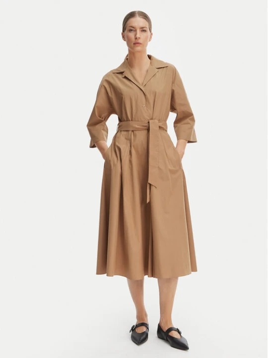 Zdjęcie produktu Weekend Max Mara Sukienka koszulowa Padana 2615221062 Brązowy Regular Fit