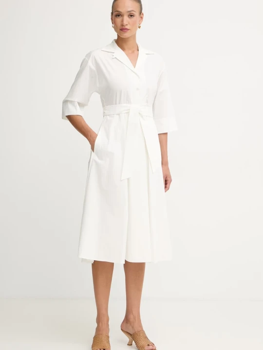 Zdjęcie produktu Weekend Max Mara sukienka letnia bawełniana PADANA biały