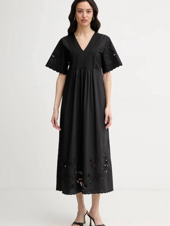 Zdjęcie produktu Weekend Max Mara sukienka letnia bawełniana TARTUFO czarny