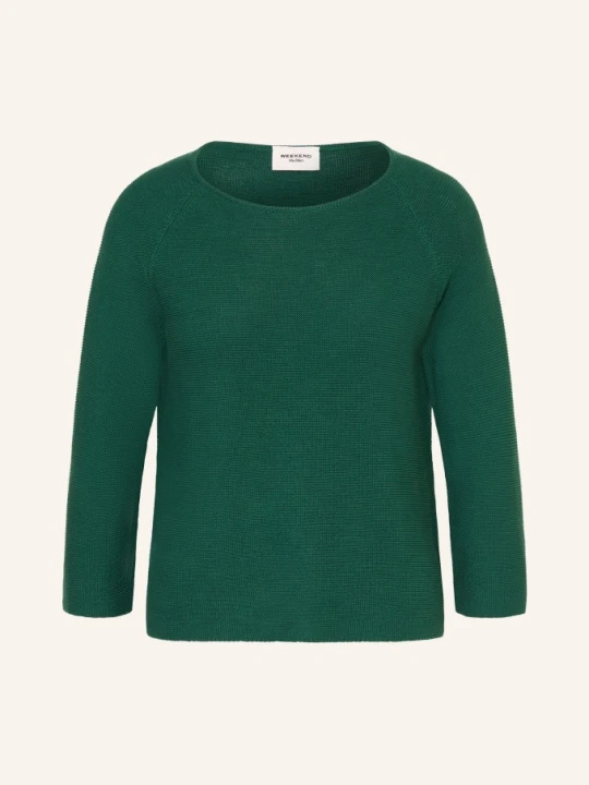 Zdjęcie produktu Weekend Max Mara Sweter Addotto Z Rękawami 3/4 gruen CIEMNOZIELONY