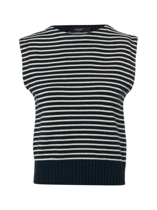 Zdjęcie produktu Weekend Max Mara Sweter Kobiety Bawełna czarny | biały