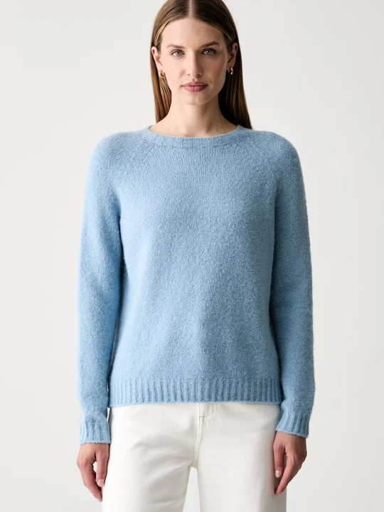 Zdjęcie produktu Weekend Max Mara sweter damski z dodatkiem wełny WKDGHIACCI niebieski
