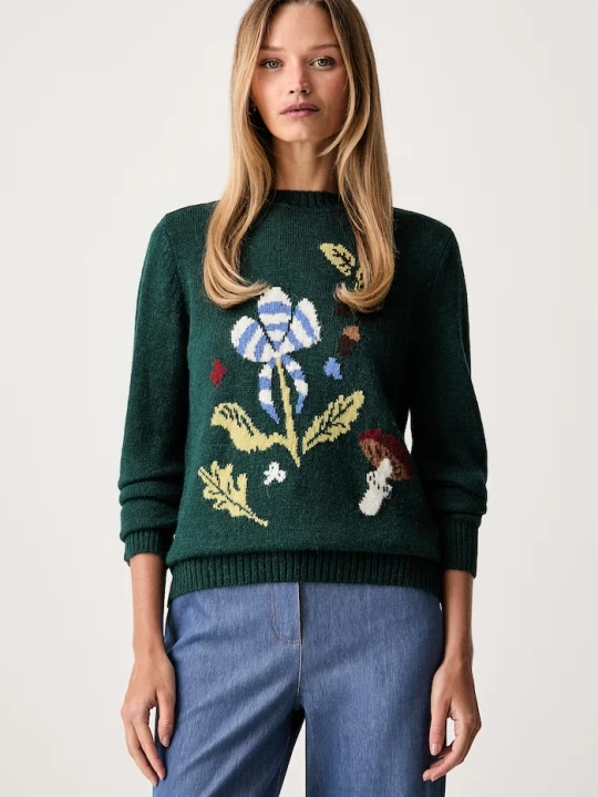 Zdjęcie produktu Weekend Max Mara sweter damski z wełną WKDNITRA zielony