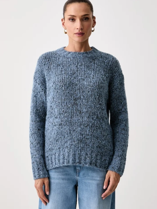 Zdjęcie produktu Weekend Max Mara sweter rozpinany damski z wełną WKDHOBBY niebieski