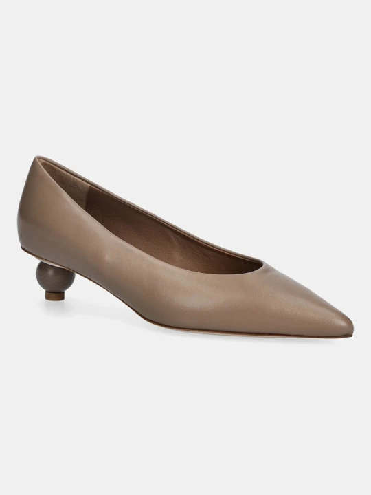 Zdjęcie produktu Weekend Max Mara szpilki skórzane Wkabacini brązowy