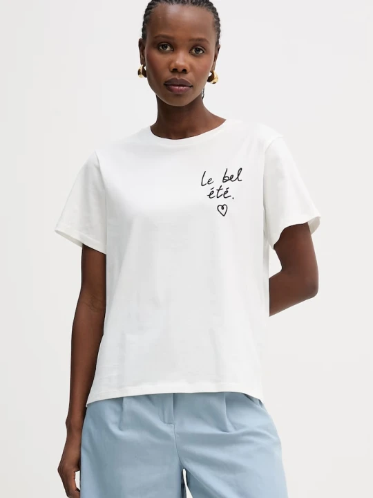 Zdjęcie produktu Weekend Max Mara t-shirt bawełniany BORA biały