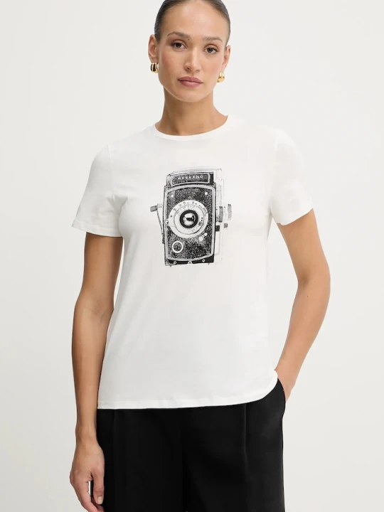 Zdjęcie produktu Weekend Max Mara t-shirt bawełniany GUGLIA biały