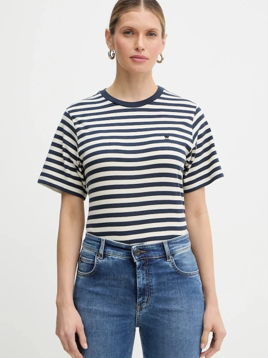 Zdjęcie produktu Weekend Max Mara t-shirt bawełniany VENACO beżowy