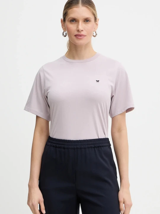 Zdjęcie produktu Weekend Max Mara t-shirt bawełniany VENACO fioletowy