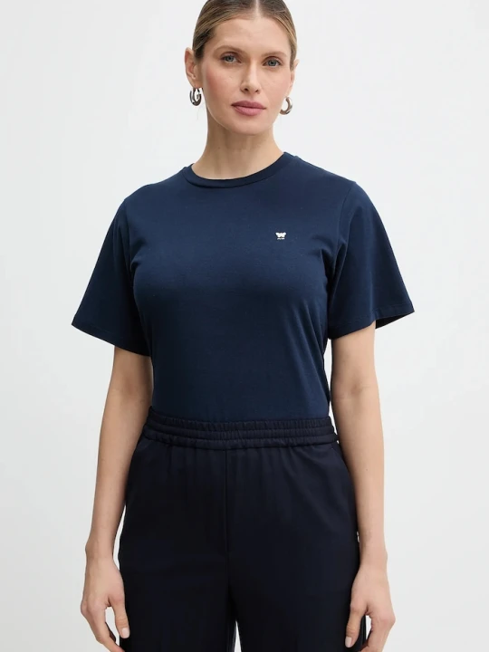 Zdjęcie produktu Weekend Max Mara t-shirt bawełniany VENACO granatowy
