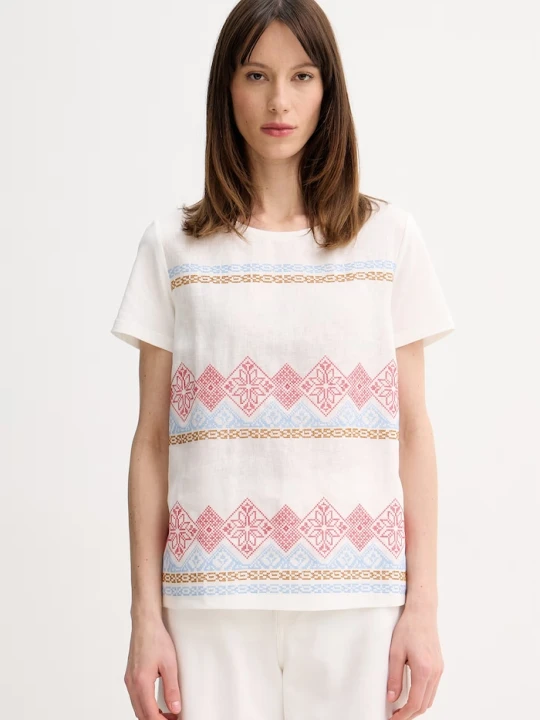 Zdjęcie produktu Weekend Max Mara t-shirt damski bawełniany GENIO biały