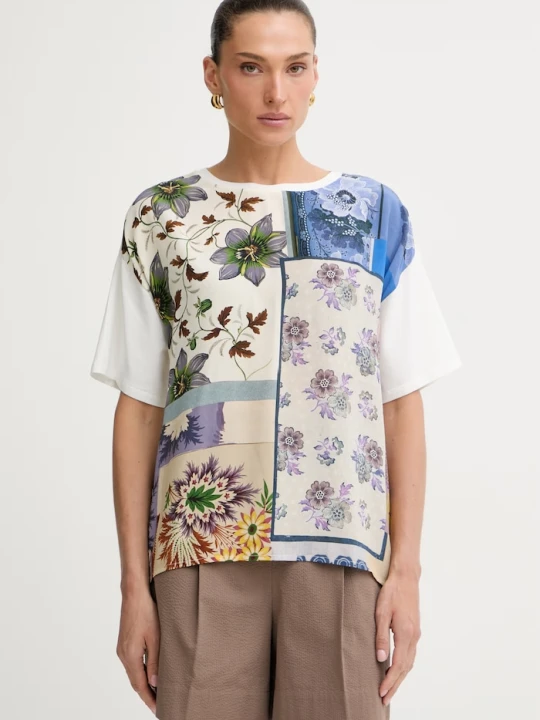 Zdjęcie produktu Weekend Max Mara t-shirt damski PAMPAS beżowy