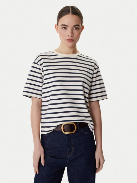 Zdjęcie produktu Weekend Max Mara T-Shirt Multid 2615941031 Beżowy Relaxed Fit