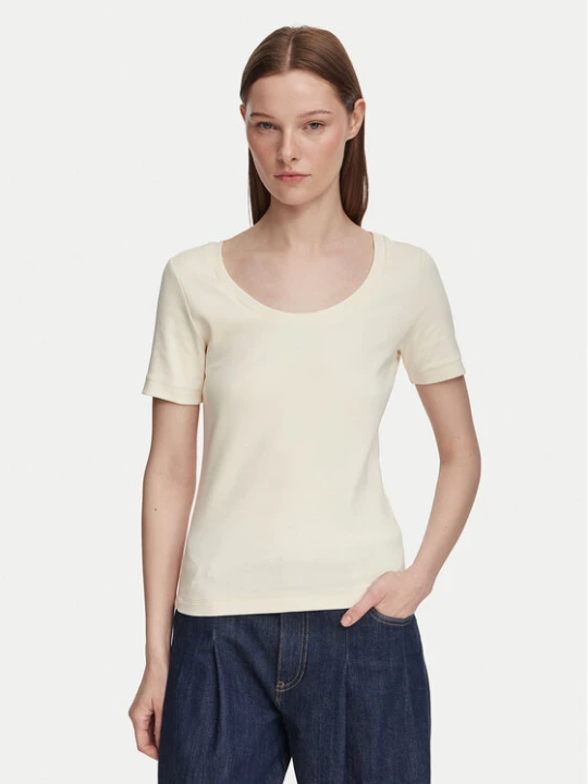 Zdjęcie produktu Weekend Max Mara T-Shirt Multij 2625946031 Kremowy Regular Fit