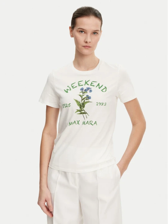 Zdjęcie produktu Weekend Max Mara T-Shirt Teiera 2515971052 Biały Regular Fit